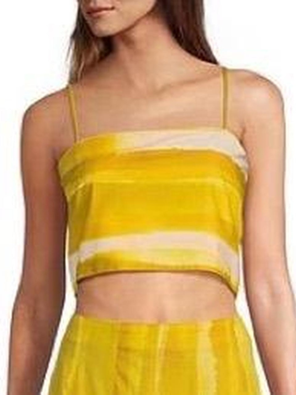 ANTONIO MELANI Yellow and Cream Striped Set